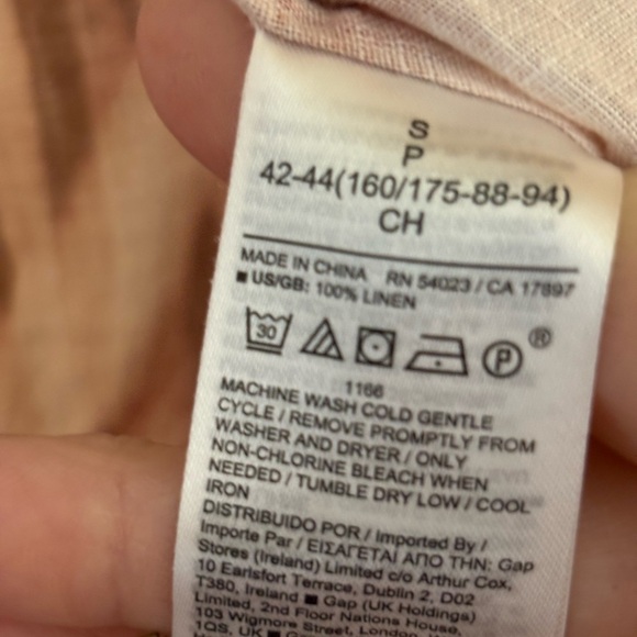 Banana Republic Linen Puff Sleeve StripeDyed Wrap Top - Picture 6 of 9